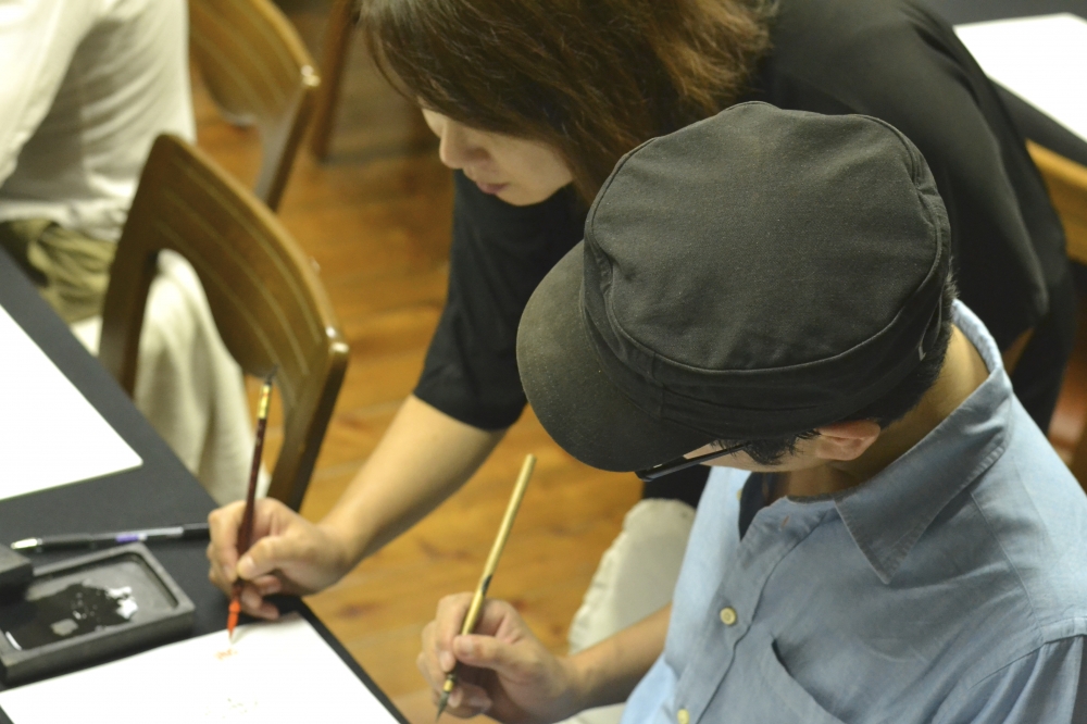 広尾のお寺の書道教室_4