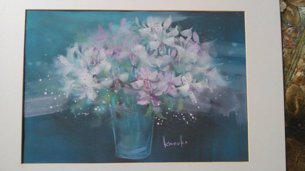 花の絵🌼ファンタジック水彩画