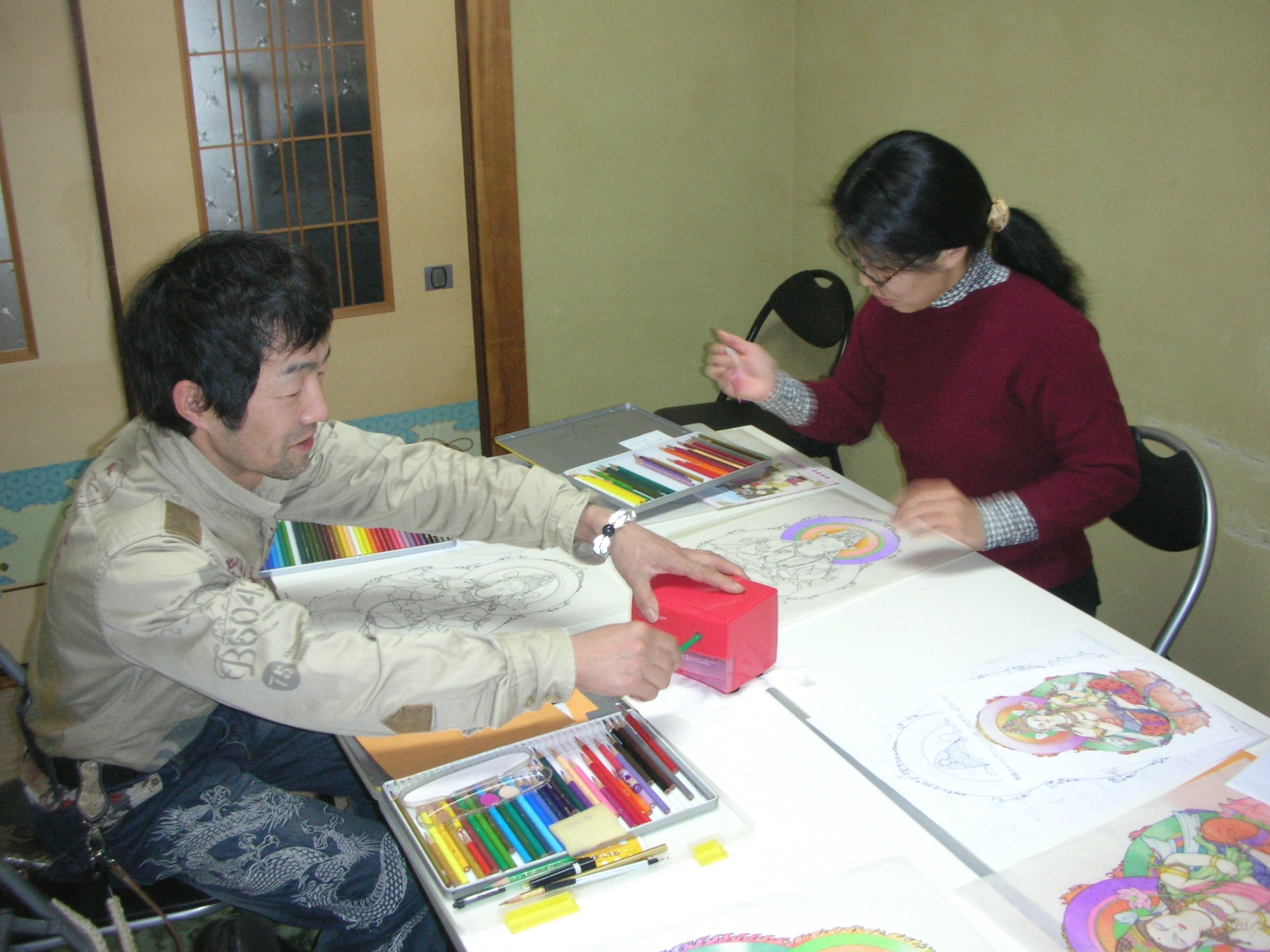 写仏・彩色ぬりえ教室